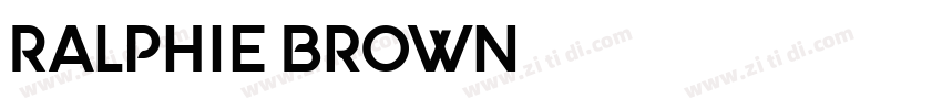 Ralphie Brown字体转换